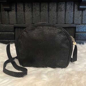 Salvatore Ferragamo Lizard Embossed Crossbody Bag